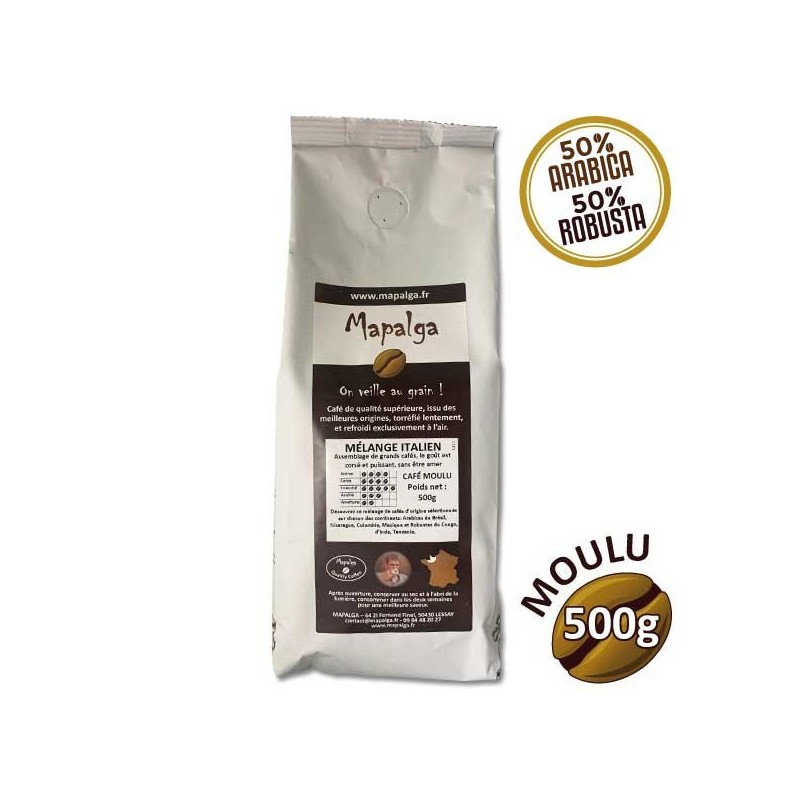 Café moulu MELANGE ITALIEN - 500g - MAPALGA Café moulu MELANGE ITALIEN - 500g - MAPALGA