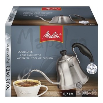 Manual kettle all stainless steel melitta lights