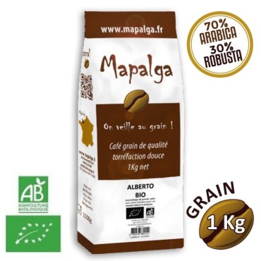 Organic Alberto Grain Café - 1 kg - MAPALGA