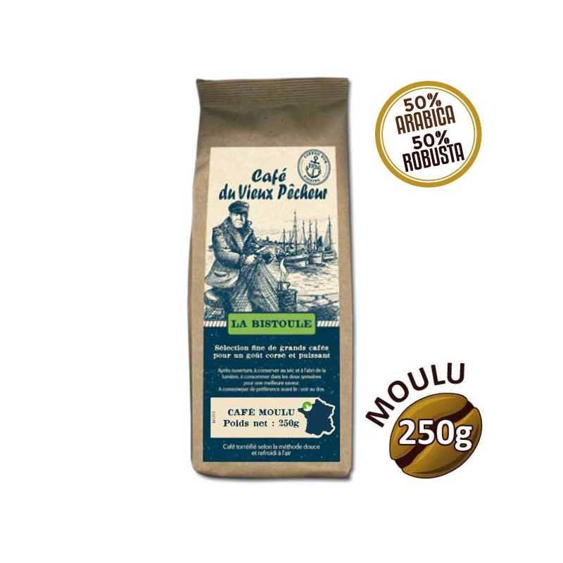 Café moulu LA BISTOULE 250g - CAFÉ DU VIEUX PÊCHEUR