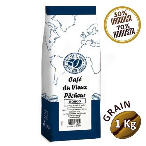 Café grain BOSCO - 1 Kg - CAFÉ DU VIEUX PÊCHEUR