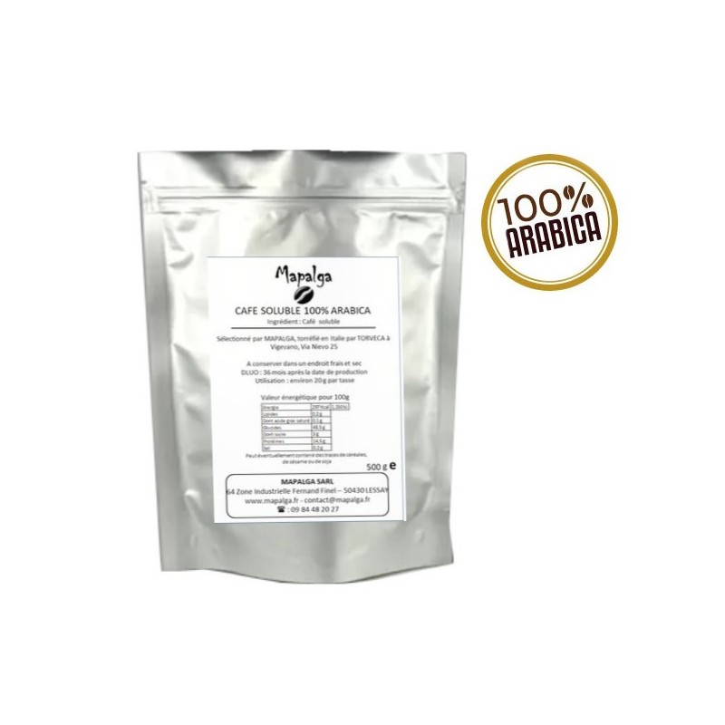 Soluble coffee 100% Arabica Sachet 500G - MAPALGA