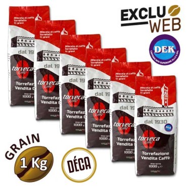 Pack x 6 Café grain DÉCAFÉINÉ - 1 Kg - TORVECA