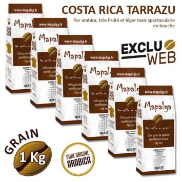 Pack x 6 Café grain COSTA RICA LOS SANTOS TARRAZU - 1 kg - MAPALGA