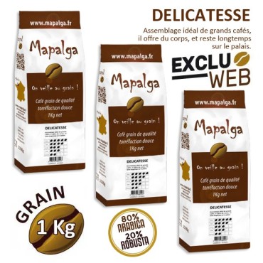 Pack X 3 Café Grain Delicacity - 1 kg - MAPALGA