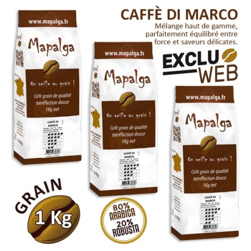 Pack x 3 Caffè di Marco 1 kg grain