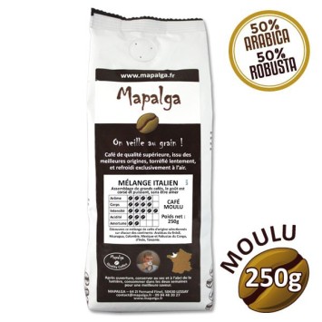 Café moulu MELANGE ITALIEN - 250g - MAPALGA