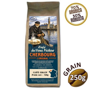 Café grain CHERBOURG L'ORIGINAL 250g - CAFÉ DU VIEUX PÊCHEUR
