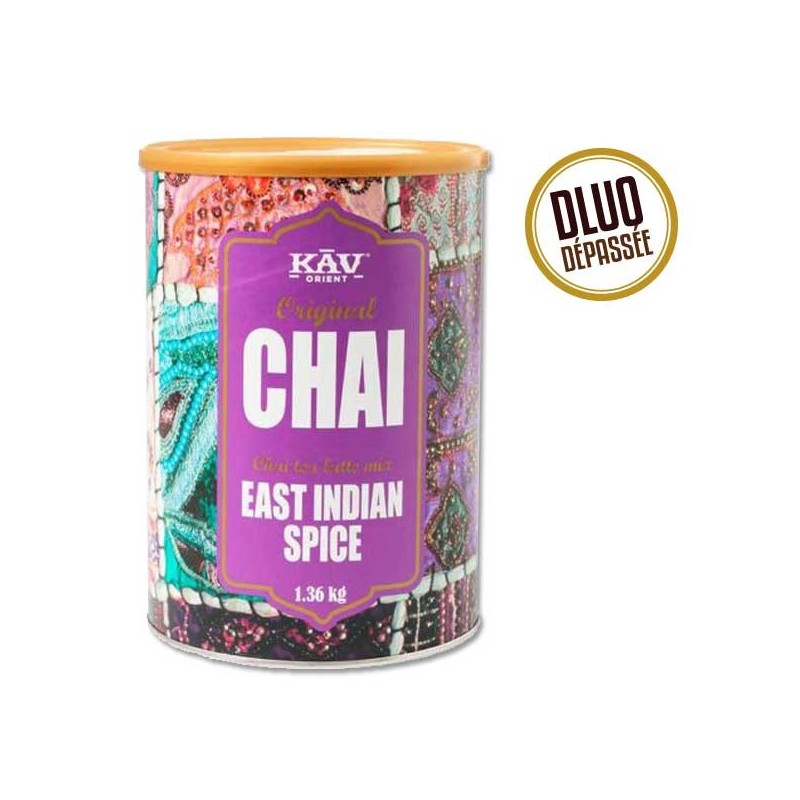 Chai latte East Indian Spice 1,36 Kg DLUO DÉPASSÉE - KAV ORIENT
