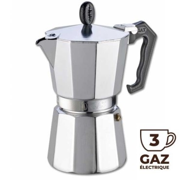 Cafetière Italienne LADY ORO 3 tasses - GAT (défaut d'aspect)