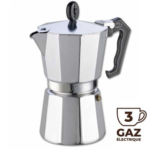 Cafetière Italienne LADY ORO 3 tasses - GAT (défaut d'aspect)