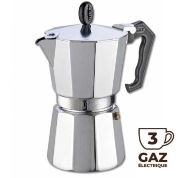 Cafetière Italienne LADY ORO 3 tasses - GAT (défaut d'aspect)