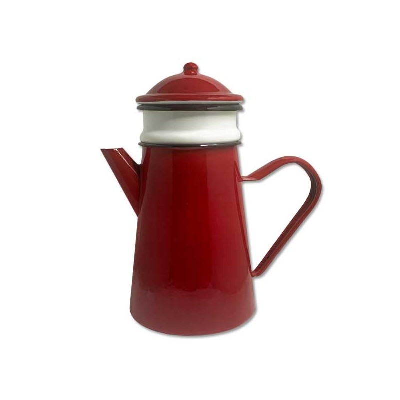Cafetière du Nord rouge d'antan Ibili Cafetière du Nord rouge d'antan Ibili