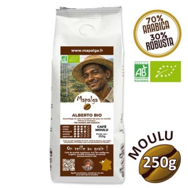 Café moulu ALBERTO BIO - 250g - MAPALGA