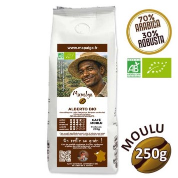 Café moulu ALBERTO BIO - 250g - MAPALGA