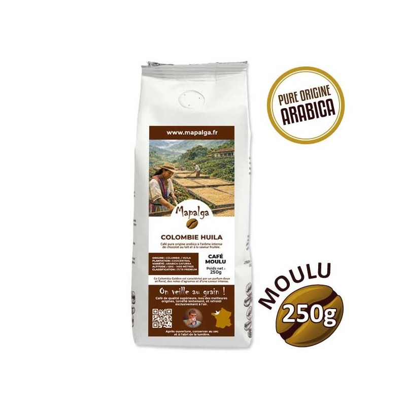 Pure Colombia Molded Coffee Huila - 250g - MAPALGA