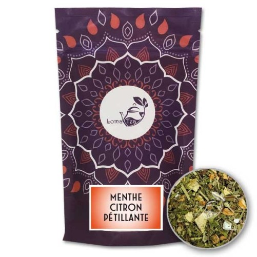 Infusion MENTHE CITRON PÉTILLANTE VRAC 100g - LOMATEA