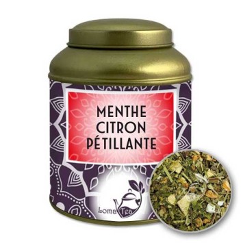 Infusion MENTHE CITRON PÉTILLANTE VRAC Boîte métal 100g - LOMATEA