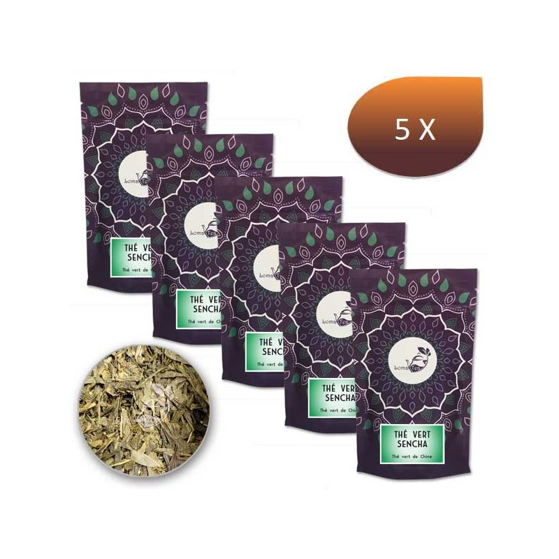 Pack x 5 Thé vert SENCHA VRAC 100g - LOMATEA Pack x 5 Thé vert SENCHA VRAC 100g - LOMATEA