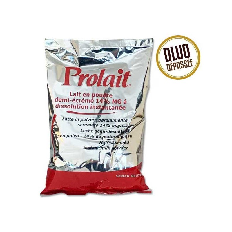 Lait en poudre DEMI ÉCRÉMÉ DLUO DÉPASSÉE - PROLAIT