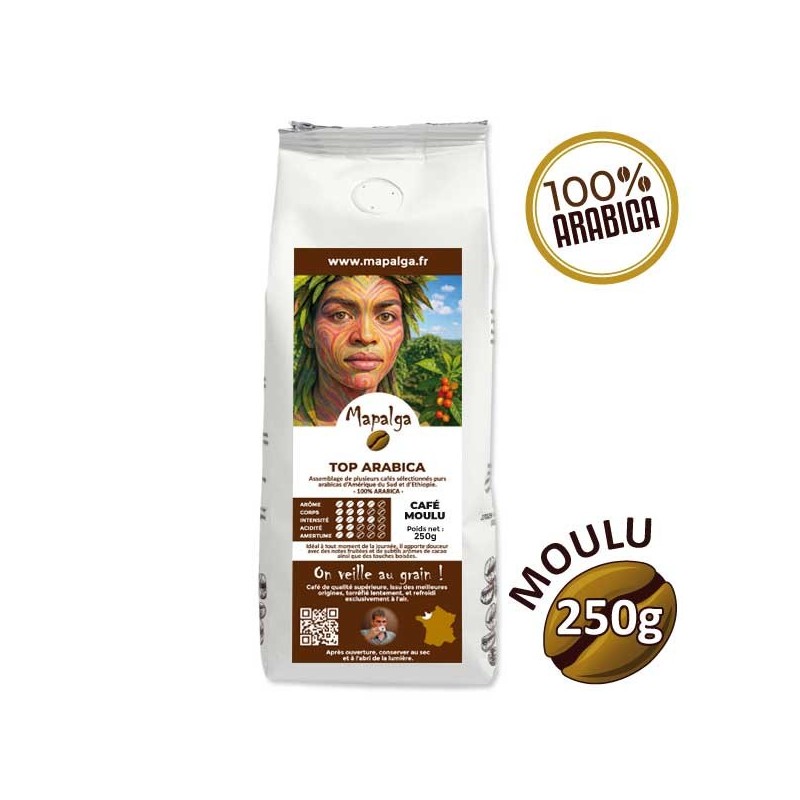 Moulu Coffee Top Arabica - 250g - Mapalga
