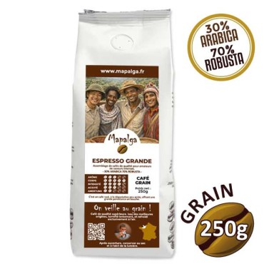 Café grain ESPRESSO GRANDE - 250g - MAPALGA