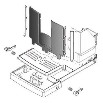 Plateau frontal noir 421944034801 SAECO GAGGIA