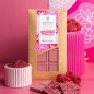 Tablette Chocolat Blanc BIO Le Carré FRAMBOISE D'AMOUR 80g - BOVETTI