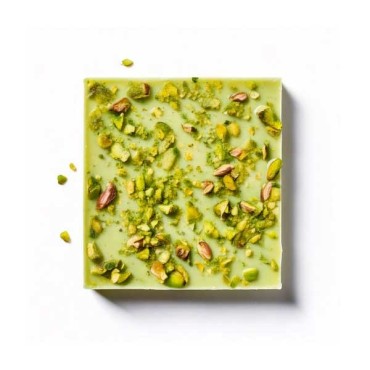 Tablette Chocolat Blanc Le Carré PISTACHE ADDICT 80g - BOVETTI