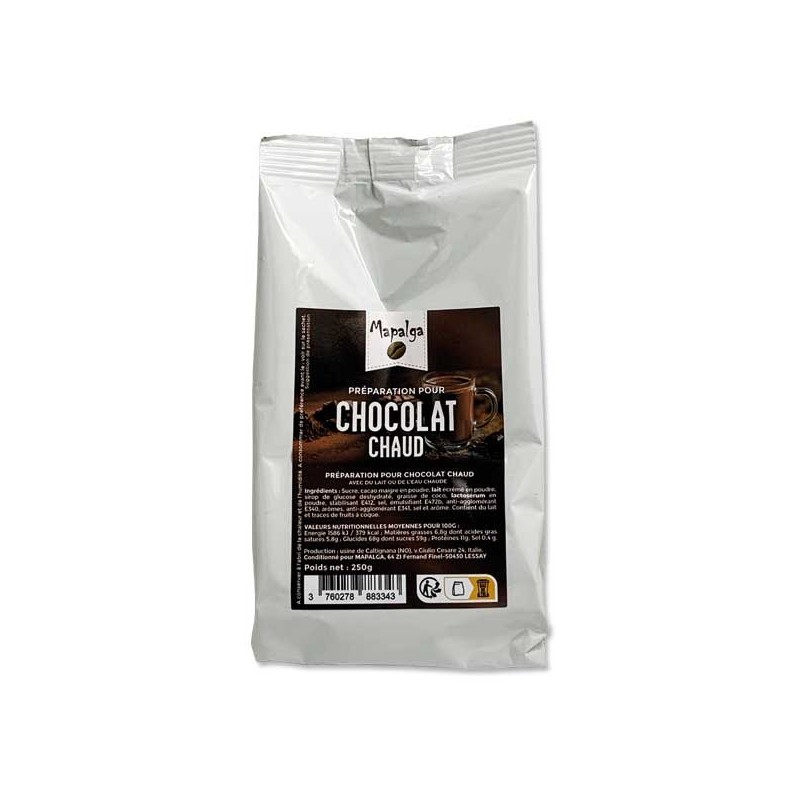 Sachet chocolat chaud instantané 250g - MAPALGA Sachet chocolat chaud instantané 250g - MAPALGA