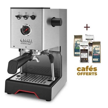 Machine à café espresso CLASSIC UP - INOX GAGGIA EG2500/00 (+ 4 x 250g de café offerts)