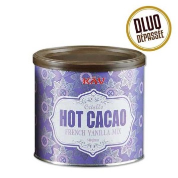 Chocolat en poudre Hot Cacao VANILLA 340g - KAV DLUO DEPASSEE
