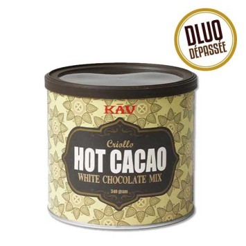 Chocolat blanc poudre 340g - KAV DLUO DEPASSEE