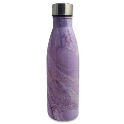 Bouteille en verre avec bouchon couleur violet - CHA CULT