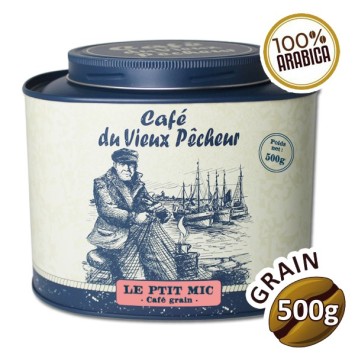 Boîte métal café LE PTIT MIC 500g - CAFÉ DU VIEUX PÊCHEUR
