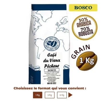 Café grain BOSCO grand format - CAFÉ DU VIEUX PÊCHEUR