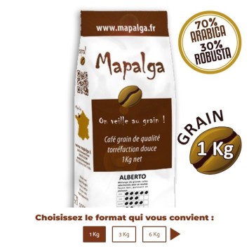 Café grain ALBERTO 1 Kg MAPALGA
