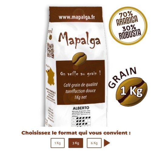 Café grain ALBERTO - 1Kg - MAPALGA