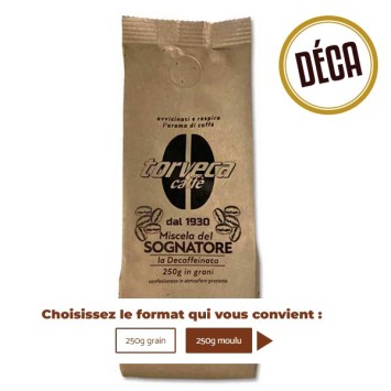 Café décaféiné SOGNATORE - TORVECA