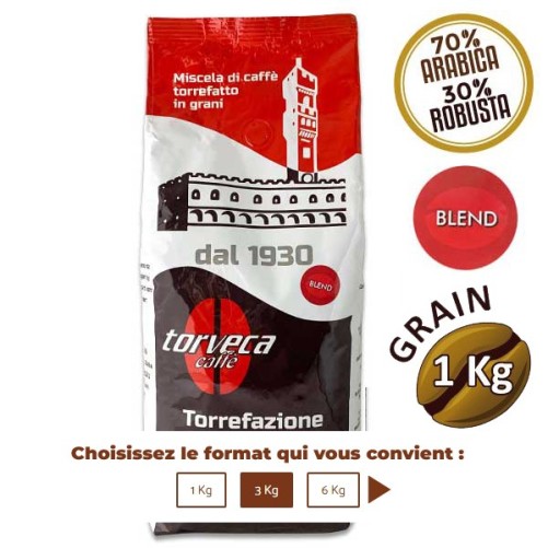 Café grain Blend - 1 Kg - TORVECA