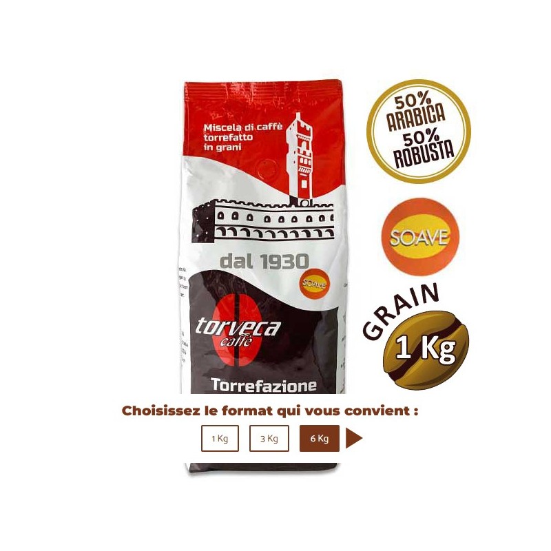 Cafe grain Soave - 1 Kg - TORVECA Cafe grain Soave - 1 Kg - TORVECA