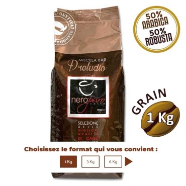 NERO PURO Café grain PRELUDIO 1 Kg