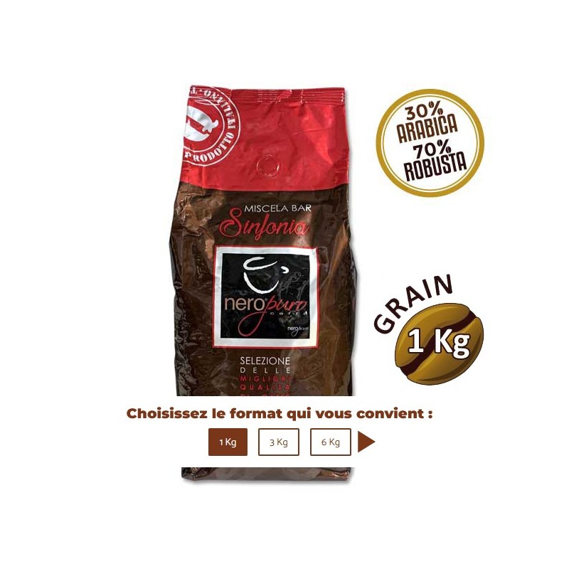 NERO PURO Café grain SINFONIA 1 Kg