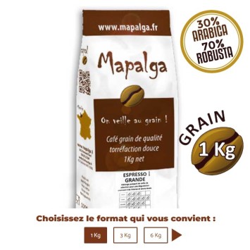 Café grain 1 Kg ESPRESSO GRANDE de MAPALGA