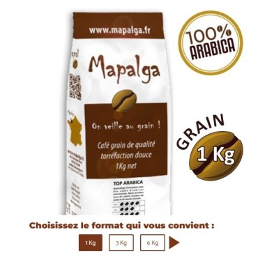 Café grain 1 Kg TOP ARABICA - MAPALGA