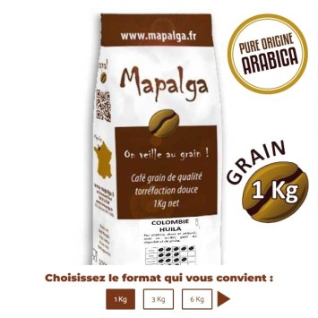 Café grain 1 Kg COLOMBIE HUILA - MAPALGA