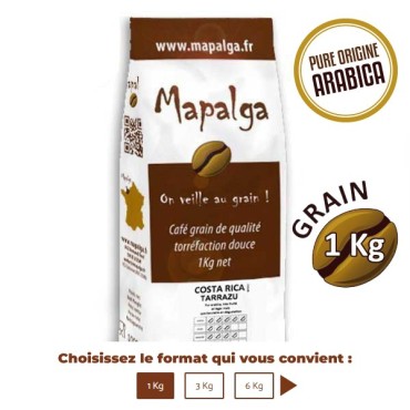 Café grain Costa Rica Tarrazu 1 Kg - MAPALGA