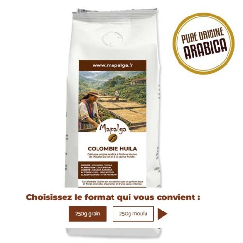Café 250g COLOMBIE HUILA MAPALGA