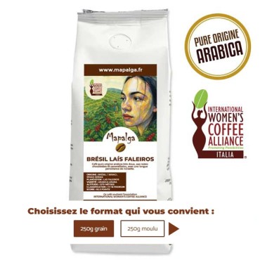 Café des femmes grain pure origine BRESIL LAÍS FALEIROS -250g - MAPALGA