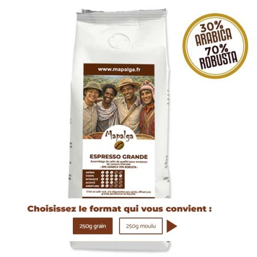 Café ESPRESSO GRANDE 250g - MAPALGA